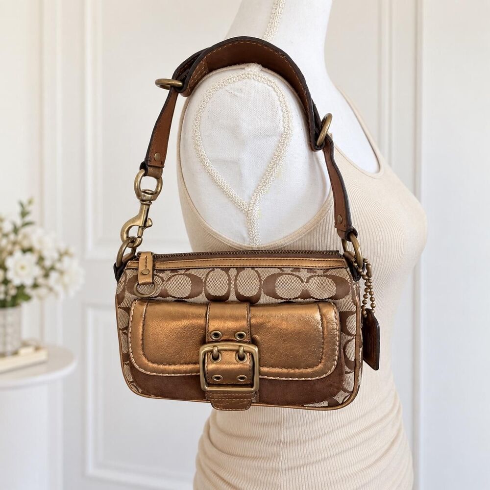Vintage Y2K Coach Soho Metallic Demi Bag (2004 Special Edition)